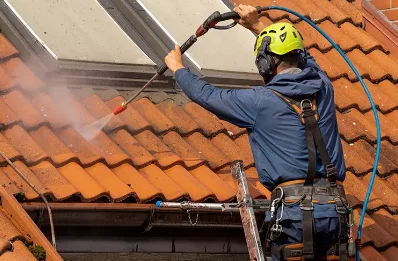 Démoussage et hydrofuge de toiture à Reugney